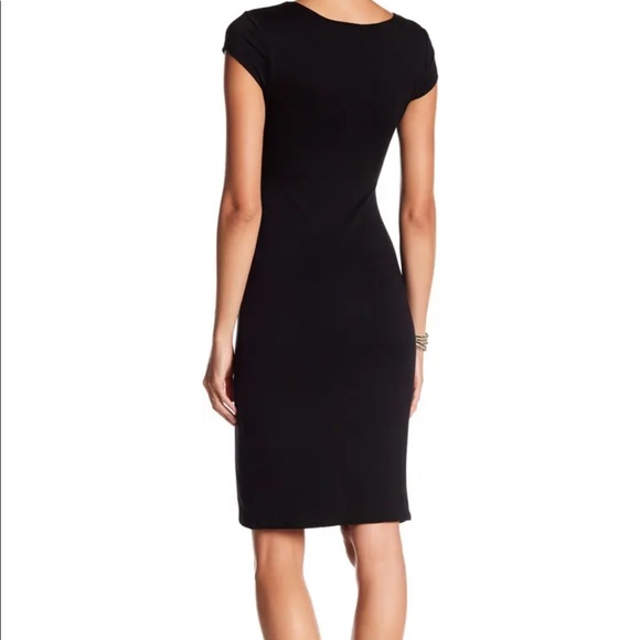 BLACK BODYCON DRESS - Picture 2 of 4